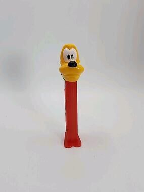 Disney Pluto Pez Dispenser Red Stem with Feet & Green Collar Made in Slovenia
